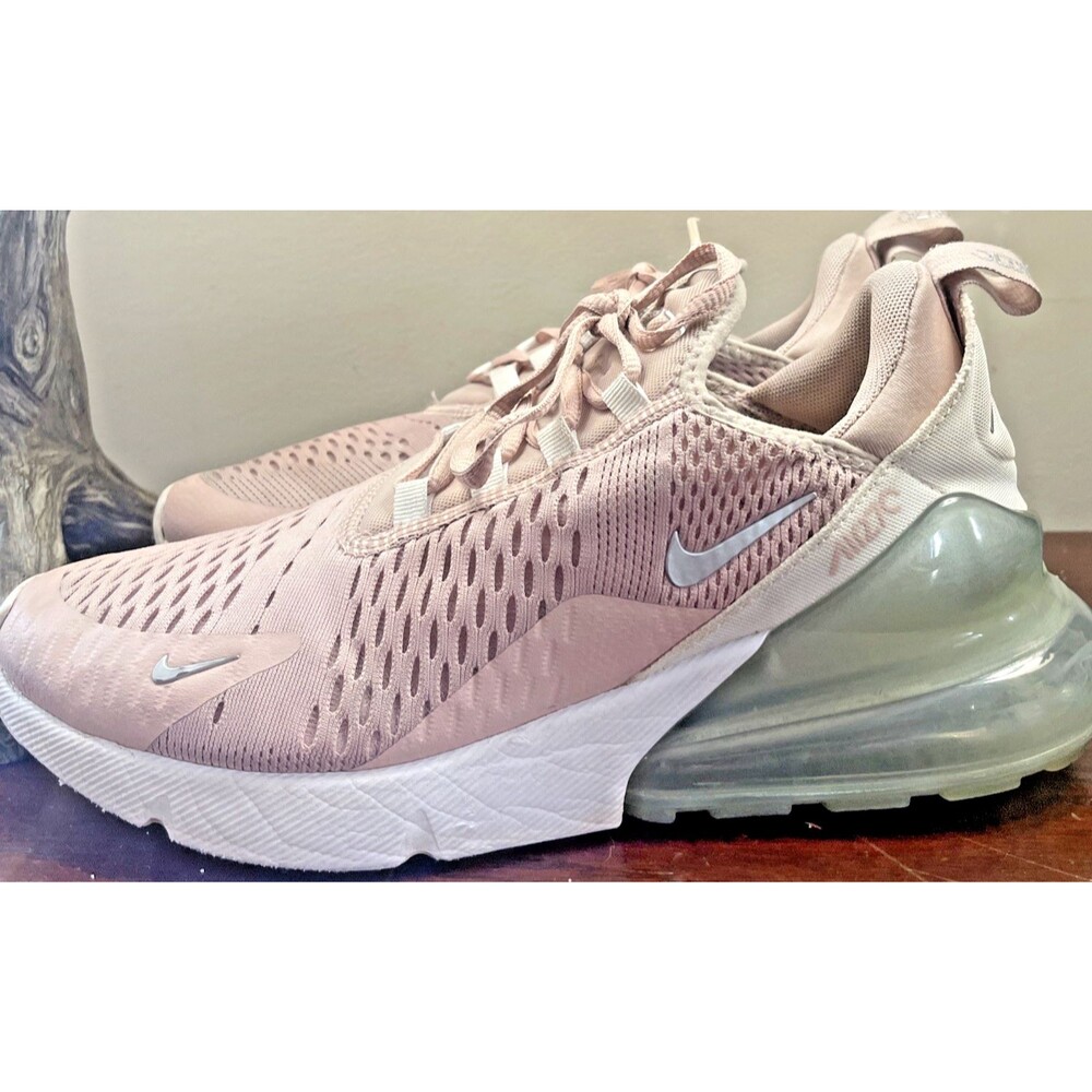 Nike Air Max Women's 270 Pink Oxford Metallic Silver Shoes DM8326-600 Size 8.5